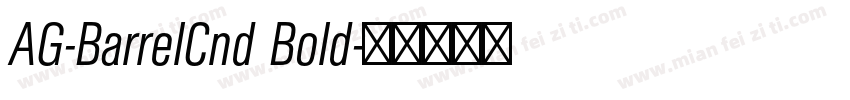 AG-BarrelCnd Bold字体转换